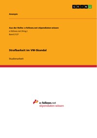 Strafbarkeit im VW-Skandal -  - E-Book
