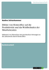 Effekte von Homeoffice auf die Produktivität und das Wohlbefinden der Mitarbeitenden - Nadine Schienhammer - E-Book