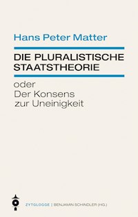 Die pluralistische Staatstheorie - Hans Peter Matter - E-Book