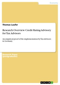Research Overview Credit Rating Advisory for Tax Advisors - Thomas Laufer - E-Book