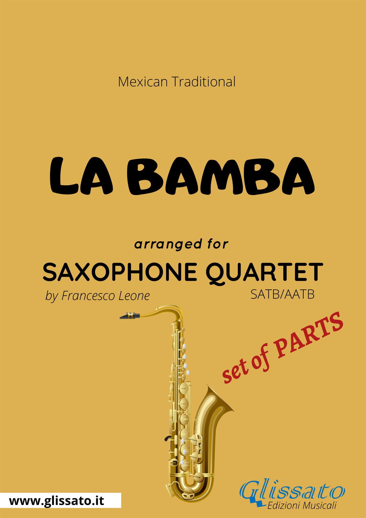 La Bamba - Saxophone Quartet set of PARTS - Francesco Leone - E-Book