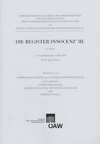 Die Register Innocenz`III. 11. Band - Othmar Hageneder - E-Book