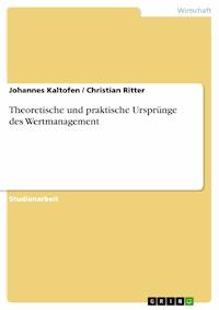 Theoretische und praktische Ursprünge des Wertmanagement - Johannes Kaltofen - E-Book