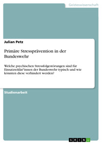 Primäre Stressprävention in der Bundeswehr - Julian Petz - E-Book