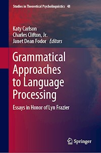 Grammatical Approaches to Language Processing -  - E-Book