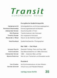 Transit 35. Europäische Revue - Heidemarie Uhl - E-Book