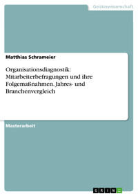 Organisationsdiagnostik: Mitarbeiterbefragungen und ihre Folgemaßnahmen.  Jahres- und Branchenvergleich - Matthias Schrameier - E-Book
