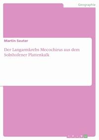 Der Langarmkrebs Mecochirus aus dem Solnhofener Plattenkalk - Martin Sauter - E-Book