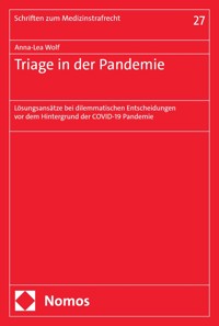 Triage in der Pandemie - Anna-Lea Wolf - E-Book