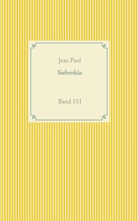 Siebenkäs - Jean Paul - E-Book