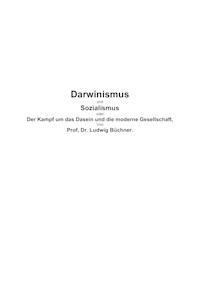 Darwinismus und Sozialismus - Ludwig Büchner - E-Book
