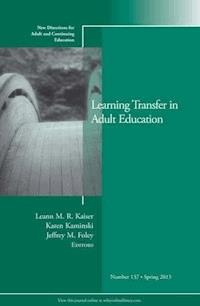 Learning Transfer in Adult Education - - E-Book