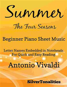 Summer Four Seasons Beginner Piano Sheet Music - SilverTonalities - E-Book