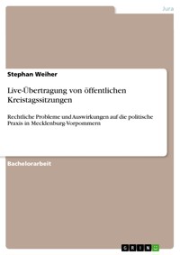 Live-Übertragung von öffentlichen Kreistagssitzungen - Stephan Weiher - E-Book