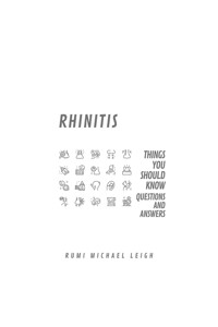 Rhinitis - Rumi Michael Leigh - E-Book