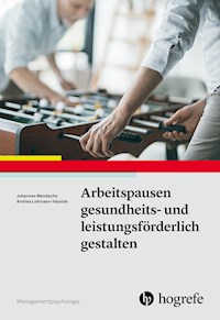 Arbeitspausen gesundheits- und leistungsförderlich gestalten - Johannes Wendsche - E-Book