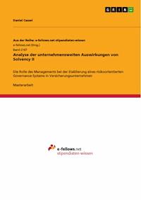 Analyse der unternehmensweiten Auswirkungen von Solvency II - Daniel Cassel - E-Book