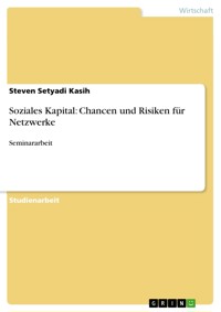 Soziales Kapital: Chancen und Risiken für Netzwerke - Steven Setyadi Kasih - E-Book