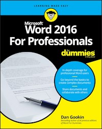 Word 2016 For Professionals For Dummies - Dan Gookin - E-Book