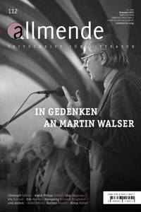 Allmende 112 – Zeitschrift für Literatur -  - E-Book