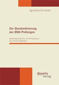 Zur Standardisierung der DSH-Prüfungen: Bestandsaufnahme und Perspektiven des Online-Angebotes - Agnieszka Schneider - E-Book