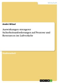 Auswirkungen strengerer Sicherheitsanforderungen  auf Prozesse und Ressourcen im Luftverkehr - André Witzel - E-Book