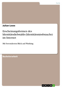 Erscheinungsformen des Identitätsdiebstahls (Identitätsmissbrauchs) im Internet - Julian Lewe - E-Book