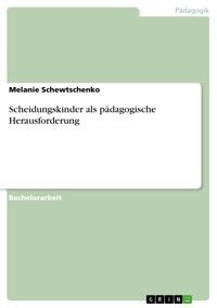 Scheidungskinder als pädagogische Herausforderung - Melanie Schewtschenko - E-Book