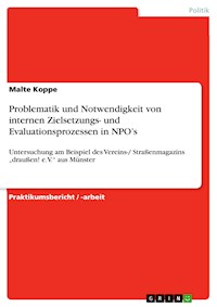 Problematik und Notwendigkeit von internen Zielsetzungs- und Evaluationsprozessen in NPO’s - Malte Koppe - E-Book
