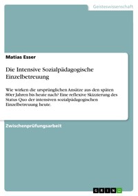 Die Intensive Sozialpädagogische Einzelbetreuung - Matias Esser - E-Book