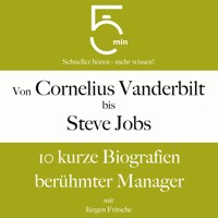 Von Cornelius Vanderbilt bis Steve Jobs: 10 kurze Biografien berühmter Manager - 5 Minuten - Hörbuch