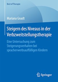 Steigern des Niveaus in der Verbzweitstellungstherapie - Mariana Gnadt - E-Book