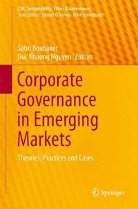 Corporate Governance in Emerging Markets -  - E-Book