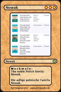 The noble Polish family Nowak. Die adlige polnische Familie Nowak. - Werner Zurek - E-Book