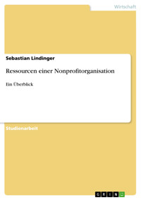 Ressourcen einer Nonprofitorganisation - Sebastian Lindinger - E-Book
