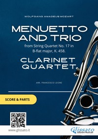 Clarinet Quartet "Menuetto and Trio" score & parts - Glissato Series Clarinet Quartet - E-Book