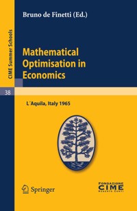Mathematical Optimisation in Economics -  - E-Book