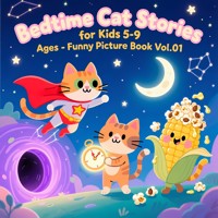 Bedtime Cat Stories for Kids 5-9 Ages - Funny Picture Book Vol.01 (5 Stories in Total) - AI (Artificial intelligence) - E-Book