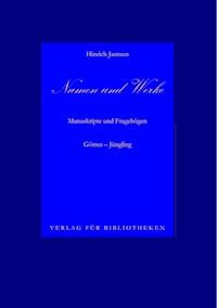Namen und Werke 8 - Hinrich Jantzen - E-Book