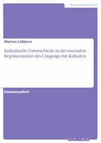 Individuelle Unterschiede in der mentalen Repräsentation des Umgangs mit Kalkülen - Marion Lübbers - E-Book