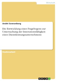 Die Entwicklung eines Fragebogens zur Untersuchung der Innovationsfähigkeit eines Dienstleistungsunternehmens - André Sonnenberg - E-Book