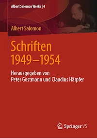 Schriften 1949 - 1954 - Albert Salomon - E-Book