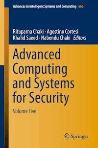 Advanced Computing and Systems for Security -  - E-Book
