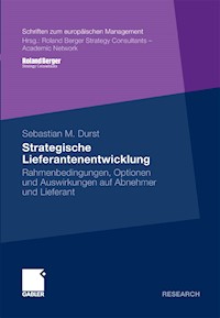 Strategische Lieferantenentwicklung - Sebastian Durst - E-Book
