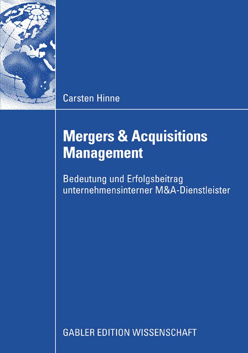 Mergers & Acquisitions Management - Carsten Hinne - E-Book
