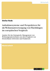 Aufnahmesysteme und Perspektiven für die Wohnraumversorgung von Flüchtlingen im europäischen Vergleich - Stefan Rode - E-Book