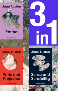 Jane Austen: Three Novels in One (3in1-Bundle). Emma, Pride and Prejudice, Sense and Sensibility - Jane Austen - E-Book