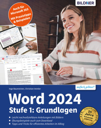 Word 2024 - Stufe 1: Grundlagen - Inge Baumeister - E-Book