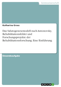 Das Salutogenesemodell nach Antonovsky, Rehabilitationsfelder und Forschungsprojekte der Rehabilitationsforschung. Eine Einführung - Katharina Gross - E-Book