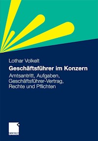 Geschäftsführer im Konzern - Lothar Volkelt - E-Book
